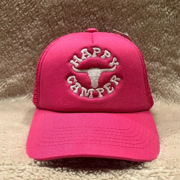 HAPPY CAMPER Trucker Hat - Picture 1 of 5